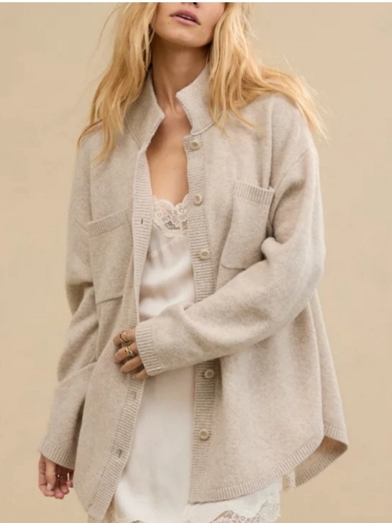 aerie Sweaters - Aerie unReal button cardigan sweater laying piece heather fawn size small
